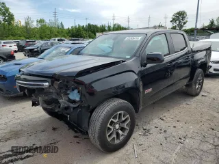 2016 GMC Canyon 4WD SLE with VIN 1GTG6CE31G1317825, listed as a Copart auction lot 53458404 with 102,918 mi miles and Salvage Title. Bid and sale history available at carsss.com. Image 1.