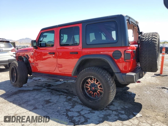 2019 Jeep Wrangler Unlimited Rubicon with VIN 1C4HJXFN7KW519171, listed as a Copart auction lot 56251325 with 69,094 mi miles and Salvage title. Bid and sale history available at DreamBid. Image 2.