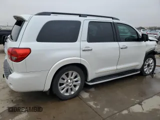 2008 Toyota Sequoia Platinum with VIN 5TDZY67A18S013172, listed as a Copart auction lot 44374215 with 260,701 mi miles and Salvage Title. Bid and sale history available at carsss.com. Image 3.