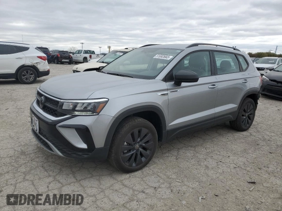 2023 Volkswagen Taos S с VIN 3VVCX7B24PM305607, выставлен на аукционе Copart как лот 51692665 с пробегом 16 871 миль миль и Списание • Salvage title. История ставок и продаж доступна на DreamBid. Изображение 1.