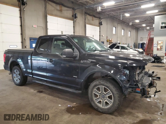 2015 Ford F-150 XLT with VIN 1FTEX1EP7FKF05432, listed as a Copart auction lot 60664805 with 165,509 mi miles and Salvage title. Bid and sale history available at DreamBid. Image 4.