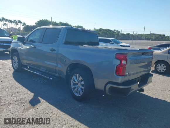 2024 Chevrolet Silverado 1500 Custom with VIN 1GCPABEK3RZ174705, listed as a IAAI auction lot 41830901 with 21,406 mi miles and . Bid and sale history available at DreamBid. Image 3.