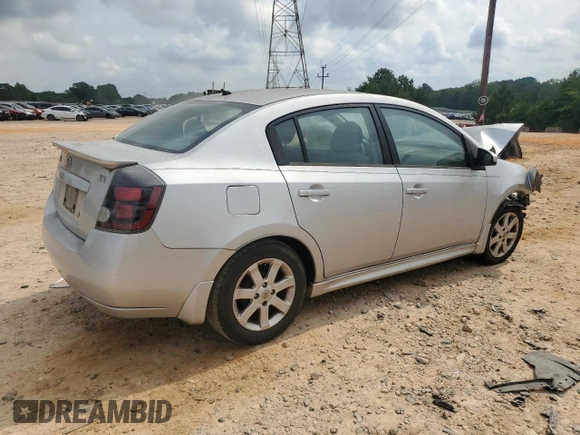 2012 Nissan Sentra SR with VIN 3N1AB6AP7CL776584, listed as a Copart auction lot 59585435 with 121,660 mi miles and Salvage title. Bid and sale history available at DreamBid. Image 3.