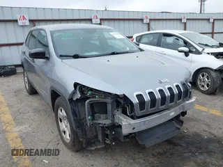 2014 Jeep Cherokee Sport with VIN 1C4PJLAB1EW314418, listed as a IAAI auction lot 41935643 with 177,262 mi miles and . Bid and sale history available at DreamBid. Image 1.