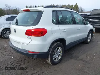 2017 Volkswagen Tiguan S with VIN WVGBV7AX3HK020883, listed as a IAAI auction lot 41782168 with 87,650 mi miles and . Bid and sale history available at DreamBid. Image 4.