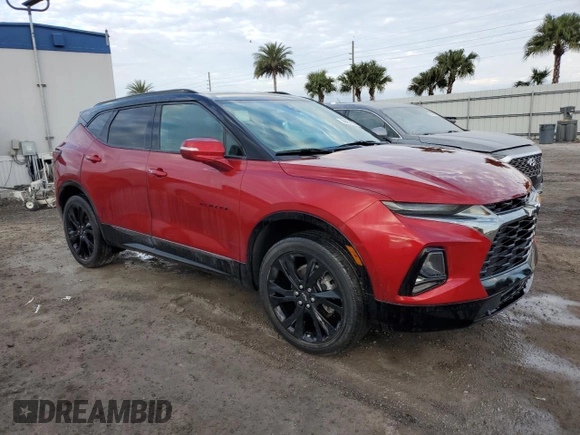 2022 Chevrolet Blazer RS with VIN 3GNKBERS7NS136492, listed as a Copart auction lot 46729385 with Not provided miles and Non repairable. Bid and sale history available at DreamBid. Image 4.