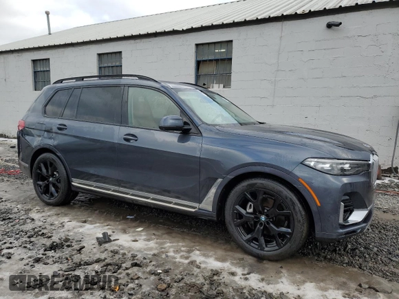 2022 BMW X7 xDrive40i with VIN 5UXCW2C01N9M65763, listed as a Copart auction lot 44981605 with 26,232 mi miles and Salvage Title. Bid and sale history available at carsss.com. Image 4.