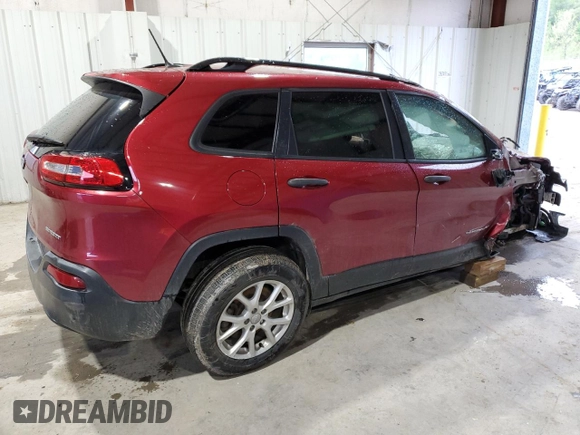 2017 Jeep Cherokee Sport z VIN 1C4PJMAB9HW632569, wystawiony jako Copart lot #54710555 z przebiegiem 109 800 mil mil oraz Szkoda całkowita • Salvage title. Historia ofert i sprzedaży dostępna na DreamBid. Obrazek 3.