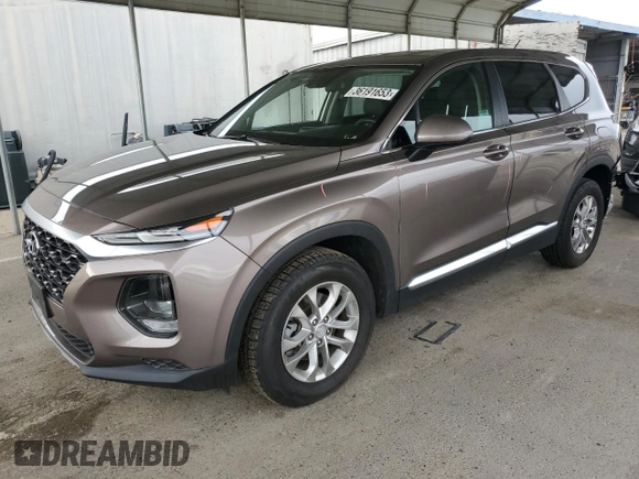 2019 Hyundai Santa Fe SE with VIN 5NMS2CAD6KH094524, listed as a Copart auction lot 36191653 with 63,098 mi miles. Bid and sale history available at carsss.com. Image 1.