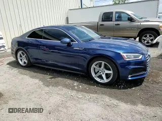 2018 Audi A5 Premium Plus with VIN WAUTNAF5XJA135051, listed as a Copart auction lot 55490655 with 28,152 mi miles and Salvage Title. Bid and sale history available at DreamBid. Image 13.