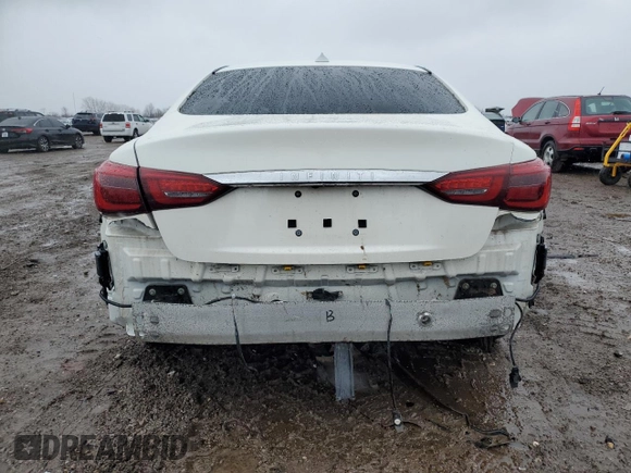 2020 Infiniti Q50 3.0t LUXE with VIN JN1EV7AR6LM250288, listed as a Copart auction lot 47900645 with 37,029 mi miles and Salvage Title. Bid and sale history available at carsss.com. Image 6.