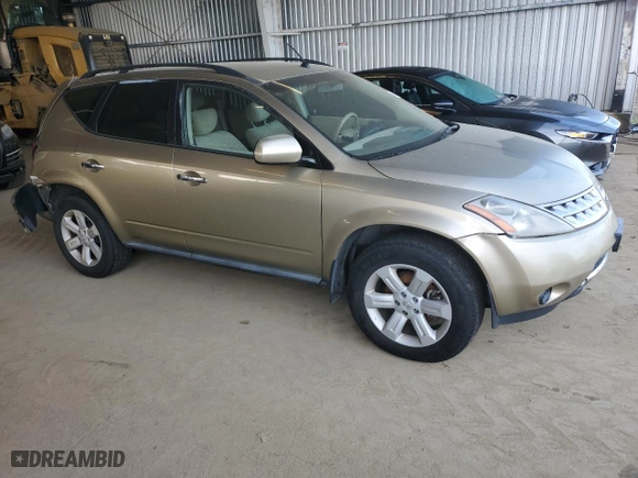 2007 Nissan Murano SL with VIN JN8AZ08T17W510555, listed as a Copart auction lot 46478495 with 144,265 mi miles and Salvage Title. Bid and sale history available at carsss.com. Image 4.