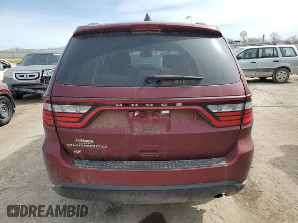 2018 Dodge Durango SXT with VIN 1C4RDJAGXJC381188, listed as a Copart auction lot 47891235 with 95,760 mi miles and Salvage Title. Bid and sale history available at DreamBid. Image 6.