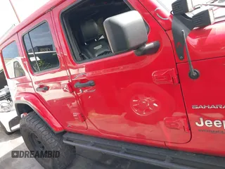 2019 Jeep Wrangler Unlimited Sahara with VIN 1C4HJXEN0KW552028, listed as a IAAI auction lot 41934634 with 53,054 mi miles and . Bid and sale history available at DreamBid. Image 14.