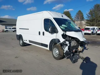 2023 Ram ProMaster Cargo Van with VIN 3C6LRVDG0PE589101, listed as a IAAI auction lot 41675085 with 20,599 mi miles. Bid and sale history available at carsss.com. Image 1.