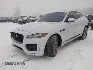 2017 Jaguar F-Pace 35t R-Sport with VIN SADCL2BV0HA060962, listed as a IAAI auction lot 41748070 with 117,718 mi miles and . Bid and sale history available at DreamBid. Image 2.
