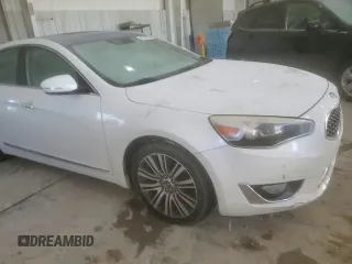 2015 Kia Cadenza Premium with VIN KNALN4D72F5194052, listed as a Copart auction lot 46160655 with 188,667 mi miles and Salvage Title. Bid and sale history available at carsss.com. Image 10.