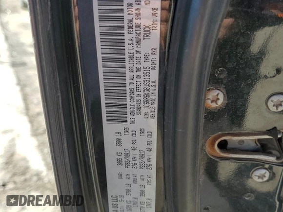 2018 Ram 1500 Tradesman with VIN 1C6RR6KG8JS313515, listed as a Copart auction lot 47447995 with 210,826 mi miles and Salvage title. Bid and sale history available at DreamBid. Image 12.