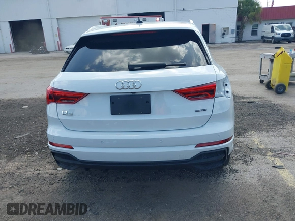 2024 Audi Q3 S line Premium Plus with VIN WA1EECF3XR1042154, listed as a IAAI auction lot 42552601 with 22,881 mi miles and . Bid and sale history available at DreamBid. Image 17.