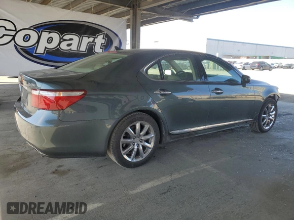 2009 Lexus LS 460 with VIN JTHBL46F395089032, listed as a Copart auction lot 56168925 with 223,724 mi miles and Salvage Title. Bid and sale history available at DreamBid. Image 3.