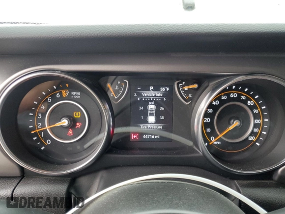 2023 Jeep Gladiator Freedom with VIN 1C6JJTAG9PL557861, listed as a Copart auction lot 50452955 with 44,716 mi miles and Salvage title. Bid and sale history available at DreamBid. Image 9.