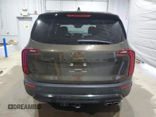 2022 Kia Telluride SX with VIN 5XYP5DHC2NG276672, listed as a Copart auction lot 53269885 with 44,780 mi miles and Salvage title. Bid and sale history available at DreamBid. Image 6.