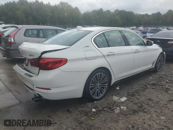 2018 BMW 5 Series 530e xDrive with VIN WBAJB1C50JB085596, listed as a Copart auction lot 63790042 with Not Provided miles and Salvage Title. Bid and sale history available at DreamBid. Image 4.