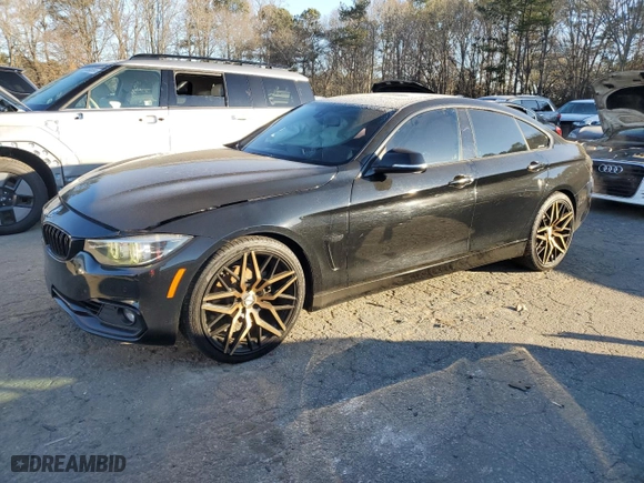 2018 BMW 4 Series 430i with VIN WBA4J1C58JBG80991, listed as a Copart auction lot 41391515 with 125,978 mi miles and Salvage Title. Bid and sale history available at carsss.com. Image 1.