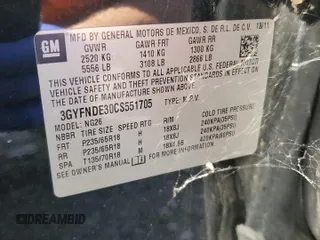 2012 Cadillac SRX Luxury Collection with VIN 3GYFNDE30CS551705, listed as a Copart auction lot 49325625 with 175,952 mi miles and Clean Title. Bid and sale history available at carsss.com. Image 13.