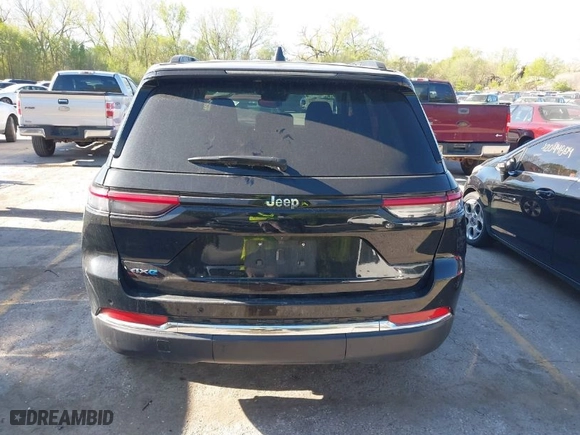2024 Jeep Grand Cherokee 4xe with VIN 1C4RJYB64RC720580, listed as a IAAI auction lot 42019400 with 45,542 mi miles. Bid and sale history available at carsss.com. Image 16.