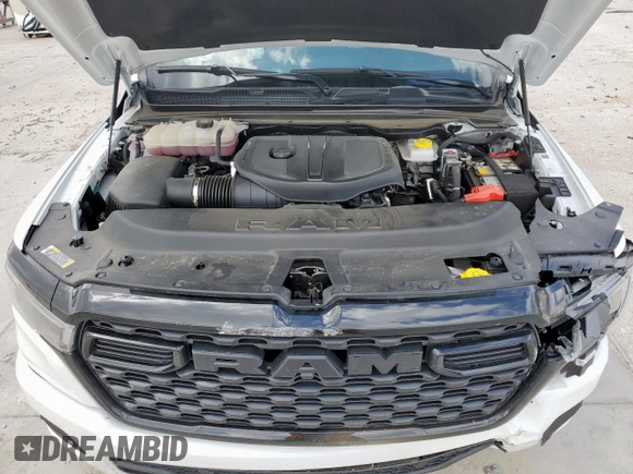 2025 Ram 1500 Lone Star with VIN 1C6SRFFP7SN652049, listed as a Copart auction lot 59545025 with 8,581 mi miles and Salvage title. Bid and sale history available at DreamBid. Image 11.