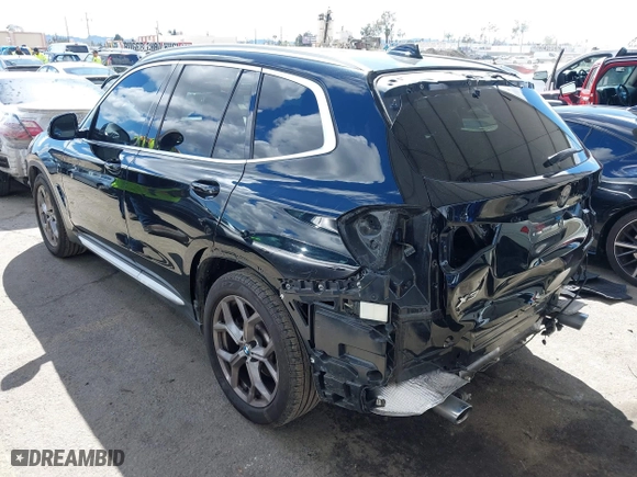 2021 BMW X3 sDrive30i with VIN 5UXTY3C07M9G14775, listed as a IAAI auction lot 41765728 with 54,612 mi miles. Bid and sale history available at carsss.com. Image 3.