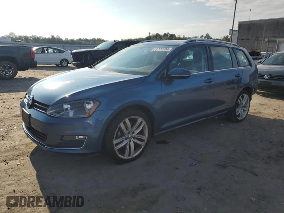 2017 Volkswagen Golf SportWagen S with VIN 3VWC17AU1HM543092, listed as a Copart auction lot 73727304 with 78,654 mi miles and Salvage Title. Bid and sale history available at carsss.com. Image 1.