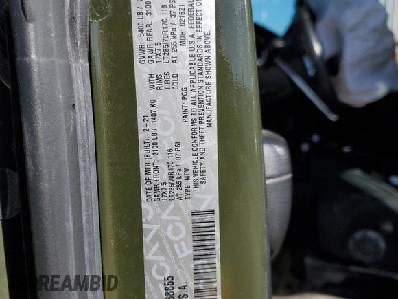 2021 Jeep Wrangler Rubicon z VIN 1C4HJXCG6MW688865, wystawiony jako Copart lot #53701935 z przebiegiem 43 759 mil mil oraz Szkoda całkowita • Salvage title. Historia ofert i sprzedaży dostępna na DreamBid. Obrazek 15.