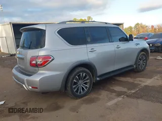2018 Nissan Armada SV with VIN JN8AY2ND6J9057888, listed as a IAAI auction lot 41092571 with 143,263 mi miles. Bid and sale history available at carsss.com. Image 4.