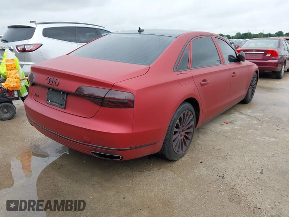2015 Audi A8 3.0T with VIN WAU3GAFD2FN026195, listed as a IAAI auction lot 42203252 with 146,908 mi miles and . Bid and sale history available at DreamBid. Image 4.