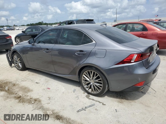 2014 Lexus IS 250 with VIN JTHBF1D20E5005622, listed as a Copart auction lot 54598975 with 107,547 mi miles and Salvage Title. Bid and sale history available at carsss.com. Image 2.