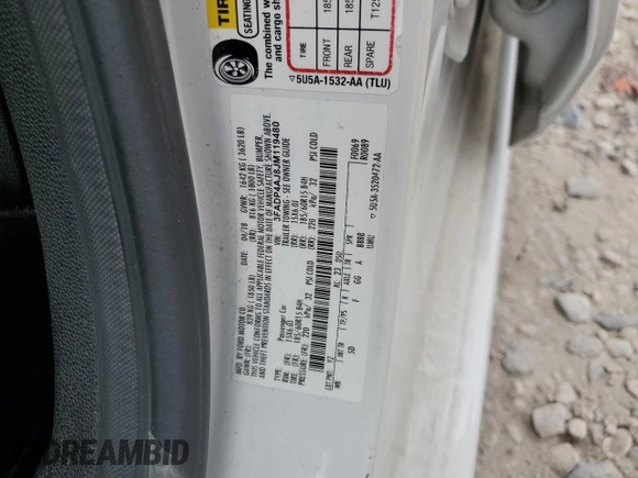 2018 Ford Fiesta S с VIN 3FADP4AJ8JM119480, выставлен на аукционе Copart как лот 62863665 с пробегом 44 635 миль миль и Списание • Salvage title. История ставок и продаж доступна на DreamBid. Изображение 12.