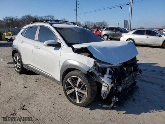 2021 Hyundai Kona Ultimate with VIN KM8K5CA57MU634082, listed as a Copart auction lot 88089035 with 94,263 mi miles and Salvage Title. Bid and sale history available at carsss.com. Image 4.
