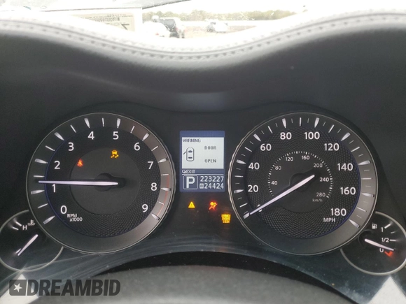 2012 Infiniti M37 with VIN JN1BY1AR8CM396876, listed as a Copart auction lot 85992784 with 223,227 mi miles and Salvage Title. Bid and sale history available at carsss.com. Image 9.