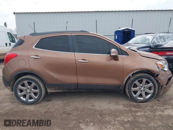 2016 Buick Encore Leather with VIN KL4CJCSB6GB553593, listed as a IAAI auction lot 41582660 with 95,713 mi miles and . Bid and sale history available at carsss.com. Image 13.