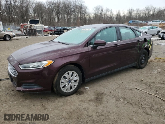 2013 Ford Fusion S with VIN 3FA6P0G73DR138765, listed as a Copart auction lot 87847235 with 53,958 mi miles and Salvage Title. Bid and sale history available at carsss.com. Image 1.
