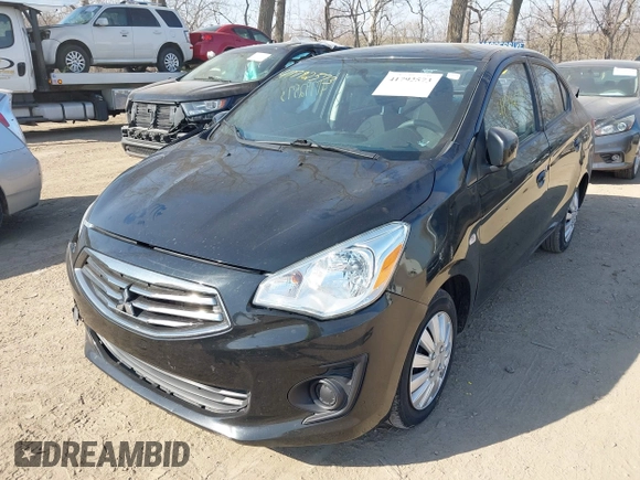 2017 Mitsubishi Mirage G4 ES with VIN ML32F3FJ2HHF18106, listed as a IAAI auction lot 41792573 with 76,931 mi miles. Bid and sale history available at carsss.com. Image 2.