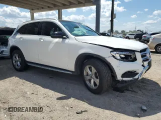 2017 Mercedes-Benz GLC with VIN WDC0G4JBXHF260444, listed as a Copart auction lot 50964555 with 31,823 mi miles and Salvage Title. Bid and sale history available at carsss.com. Image 4.