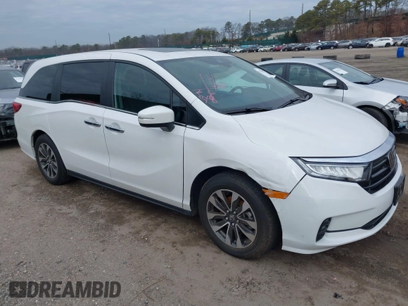 2024 Honda Odyssey EX-L with VIN 5FNRL6H66RB003316, listed as a IAAI auction lot 41304872 with 12,810 mi miles and . Bid and sale history available at DreamBid. Image 13.