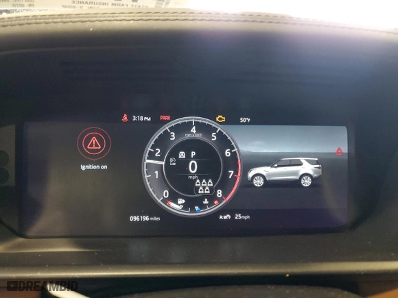 2019 Land Rover Discovery HSE Luxury with VIN SALRT2RV4K2408249, listed as a Copart auction lot 47081535 with 96,196 mi miles and Salvage Title. Bid and sale history available at carsss.com. Image 9.