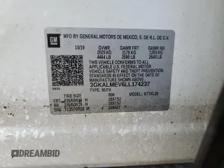 2020 GMC Terrain SLE с VIN 3GKALMEV6LL174237, выставлен на аукционе Copart как лот 51892005 с пробегом 59 862 миль миль и Списание • Salvage title. История ставок и продаж доступна на DreamBid. Изображение 15.