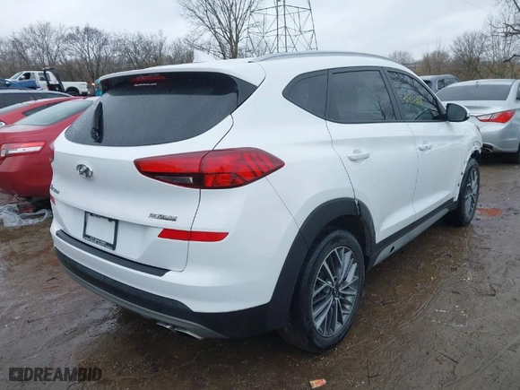 2019 Hyundai Tucson SEL with VIN KM8J33AL2KU991344, listed as a IAAI auction lot 41722608 with 56,185 mi miles. Bid and sale history available at carsss.com. Image 4.