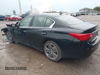 2014 Infiniti Q50 Premium with VIN JN1BV7AR9EM685022, listed as a IAAI auction lot 39874056 with 95,980 mi miles and . Bid and sale history available at DreamBid. Image 3.