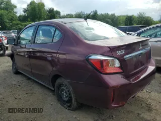 2024 Mitsubishi Mirage ES with VIN ML32FUFJXRHF11136, listed as a Copart auction lot 62685655 with 11,207 mi miles and Salvage title. Bid and sale history available at DreamBid. Image 2.